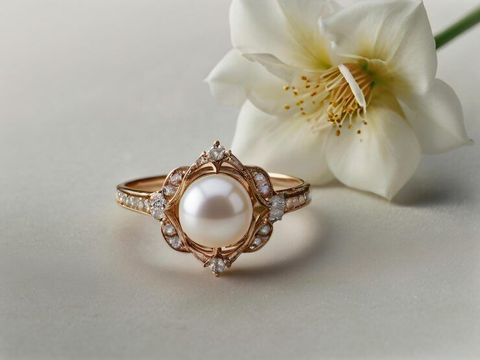 Cute Single Pearl Finger Ring Overview With Adjustable Fit and Elegant Design Options